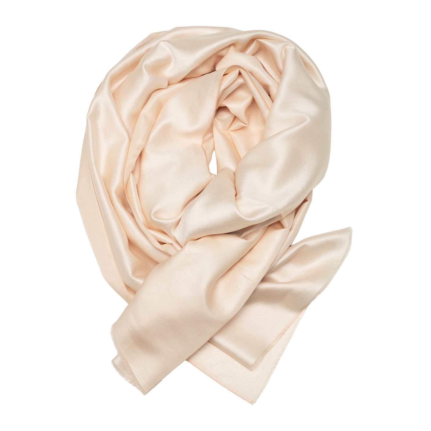 Eleganter Seidenschal in Champagner und Beige shirinsehan.com