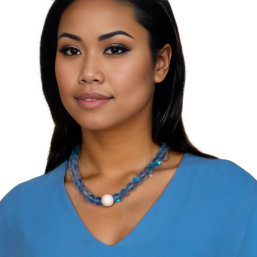 Collier Marietta Blau shirinsehan.com