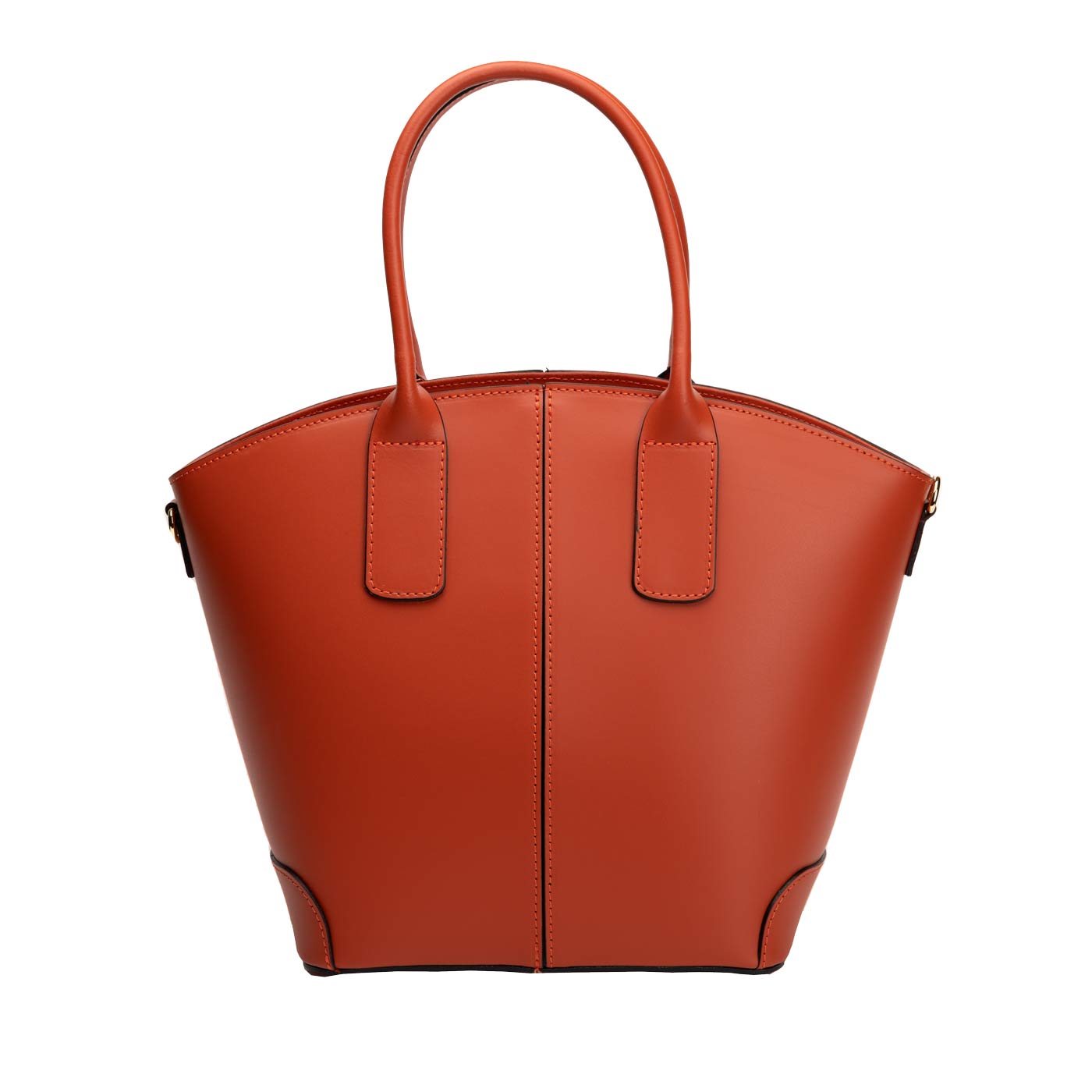 Henkeltasche Benja aus Leder in Orange shirinsehan.com