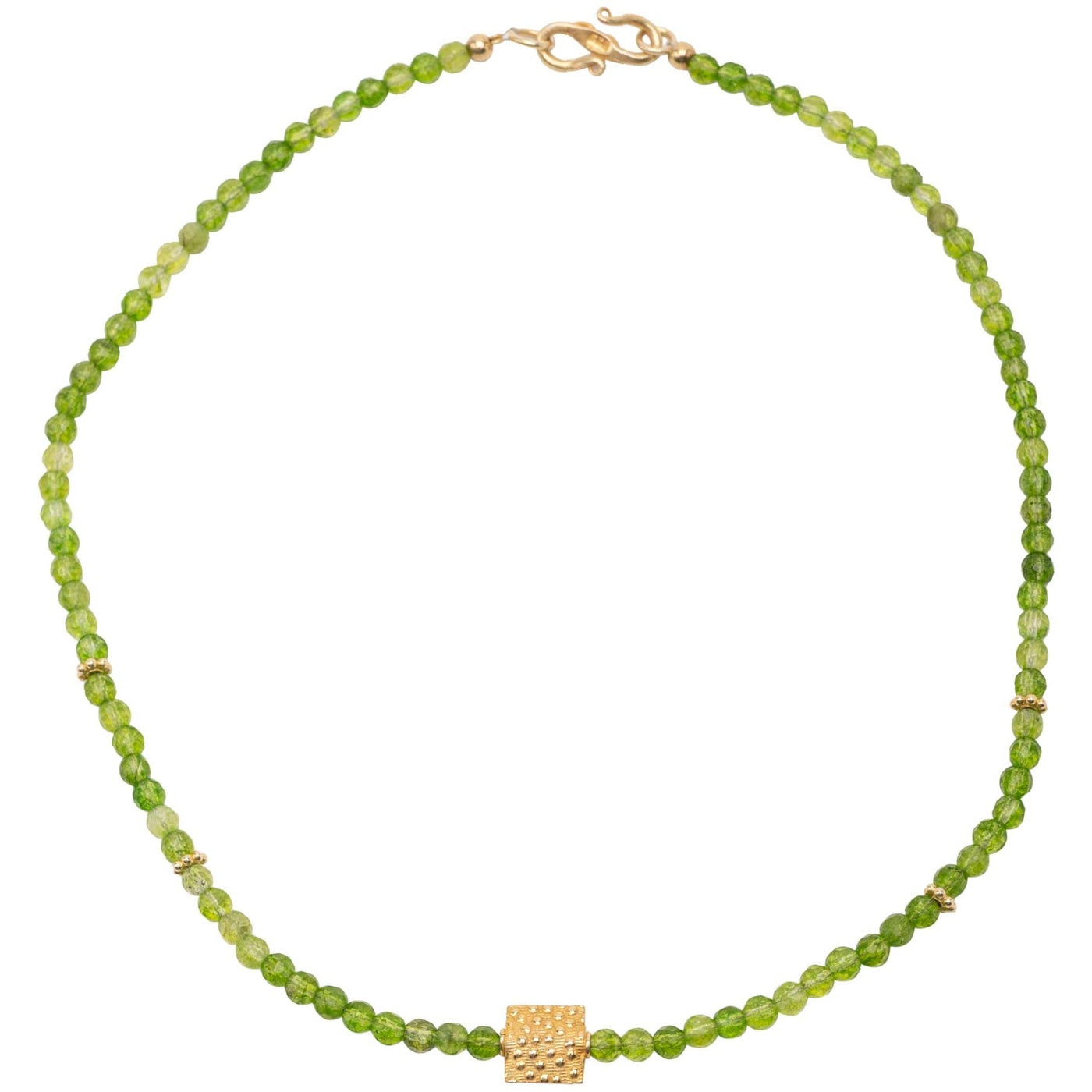 Zeitlose Peridot Halskette aus vergoldetem Sterlingsilber shirinsehan.com