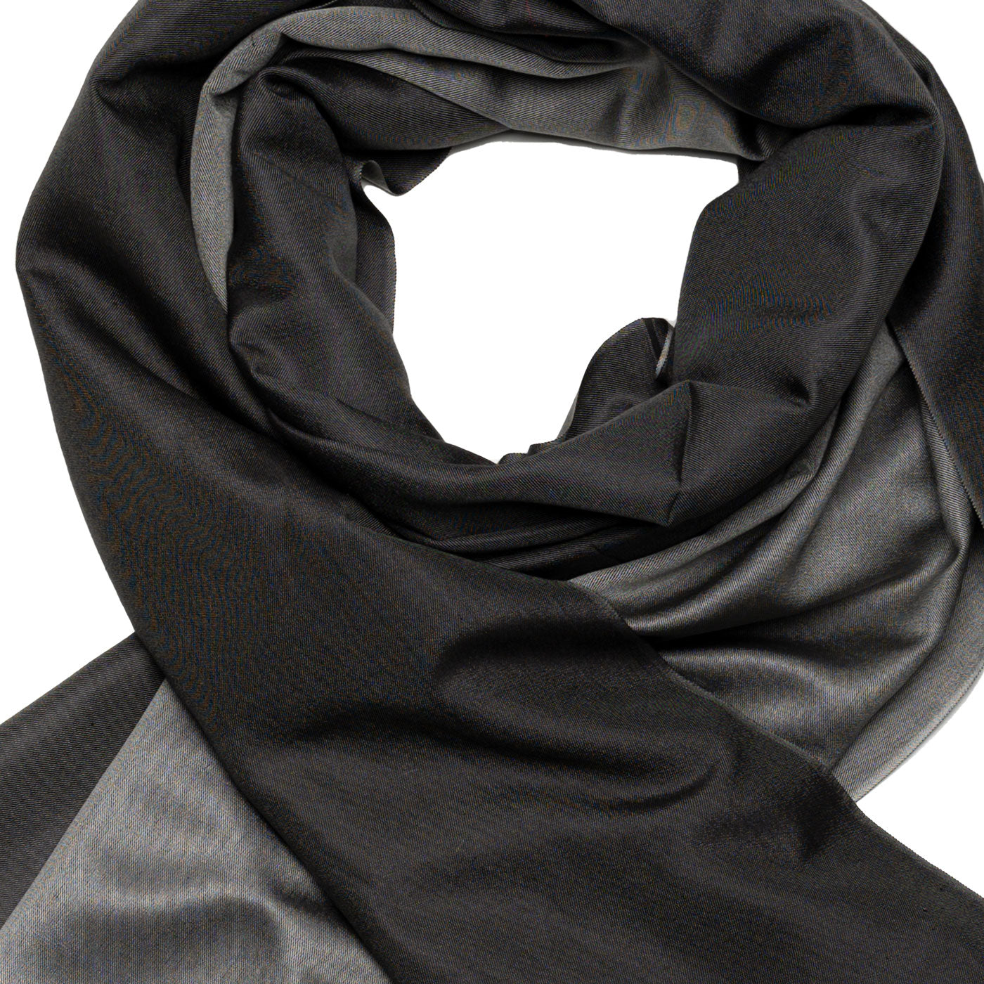 Schimmernder Seidenschal Anthrazit Grau shirinsehan.com