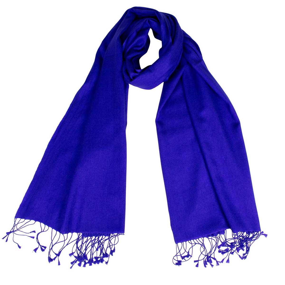 Cashmere Seide Schal Royalblau shirinsehan.com