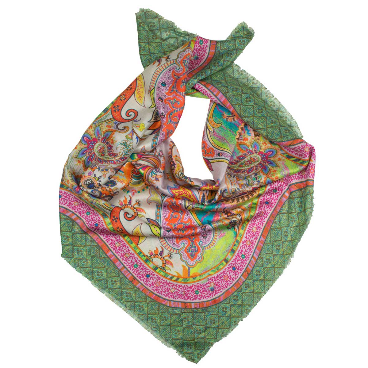 Bunt Bedrucktes Damen Seidentuch Shirin Sehan Shirinsehan bunt-bedrucktes-damen-seidentuch-shirin-sehan-shirinsehan