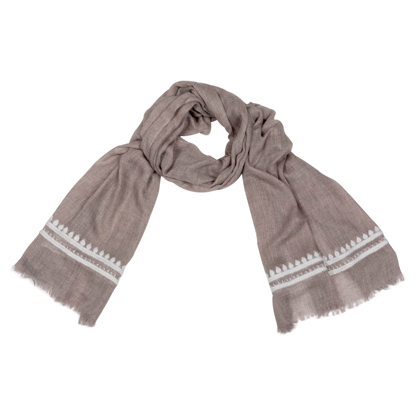 Handbestickter Schal Joleen mit Cashmereanteil shirinsehan.com