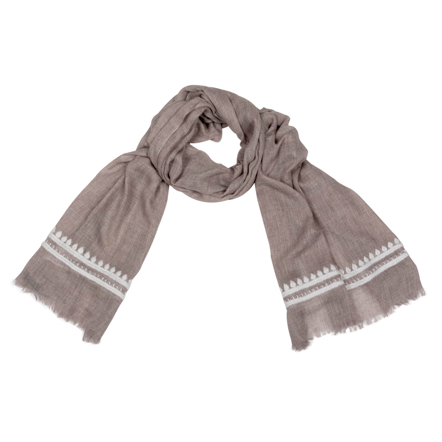 Handbestickter Schal Joleen mit Cashmereanteil shirinsehan.com