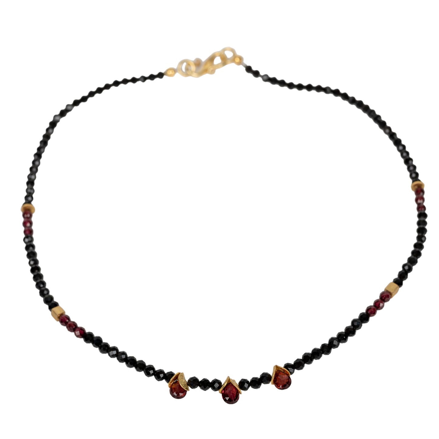 Collier Joanna aus Spinell und Granat shirinsehan.com