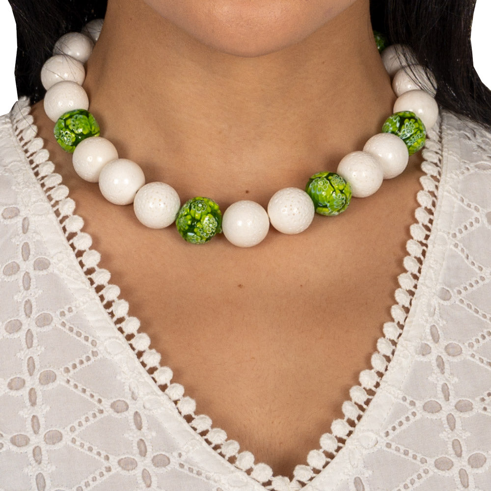 Schaumkorallen Collier Aurelia Peridot Grün shirinsehan.com