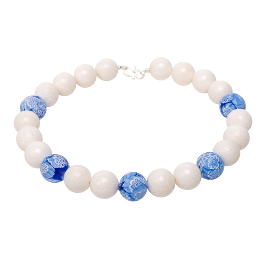 Schaumkorallen Collier Aurelia Blau shirinsehan.com