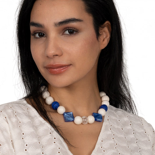 Schaumkorallen Collier Rianna Blau shirinsehan.com