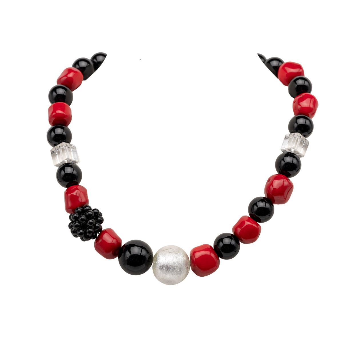 Korallen und Onyx Collier Iska shirinsehan.com