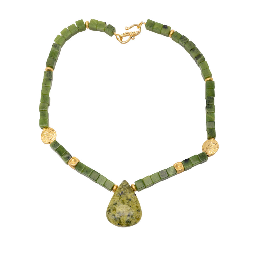 Jade und Jaspis Collier Inga shirinsehan.com