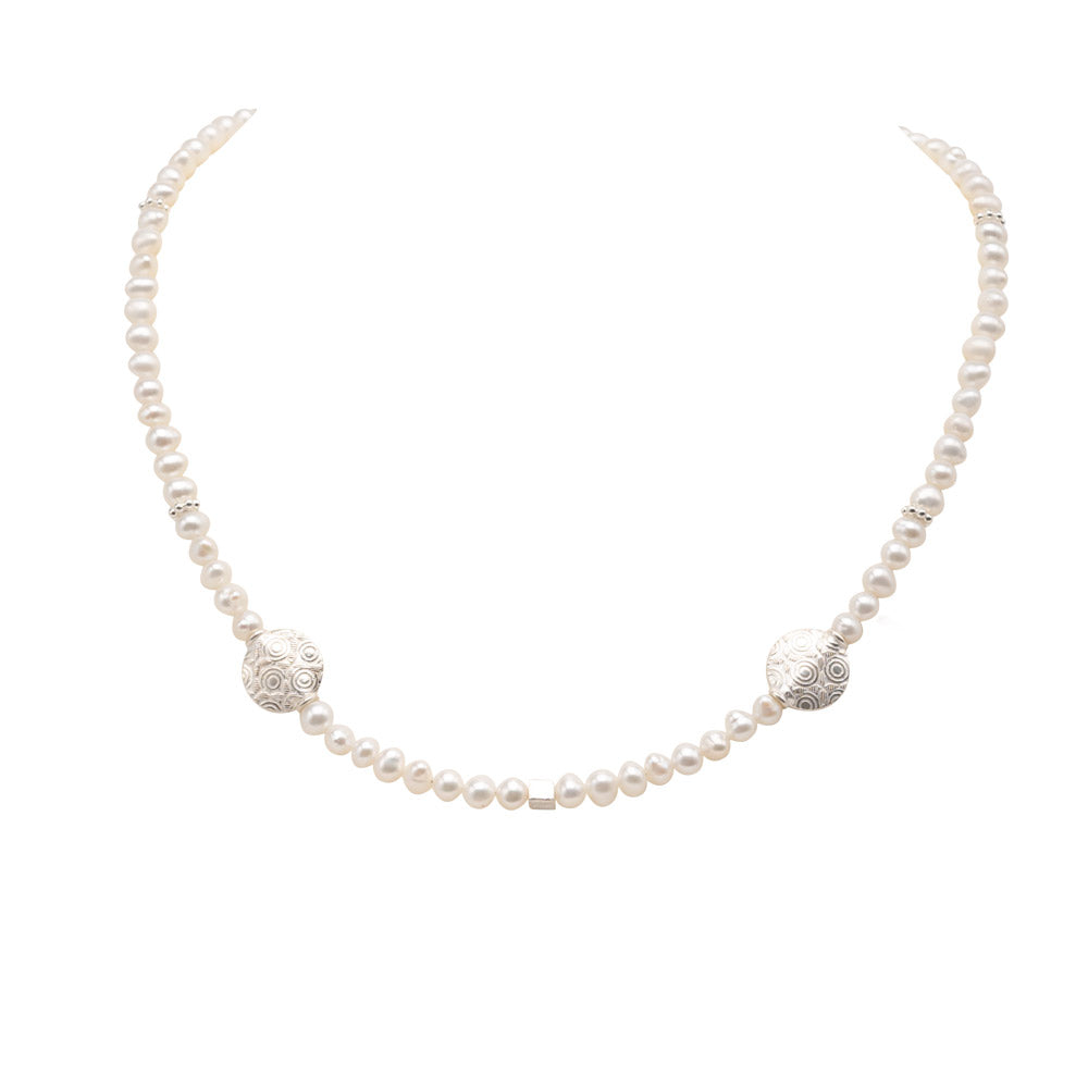 SĂĽĂźwasserperlen Collier Sia Silber shirinsehan.com