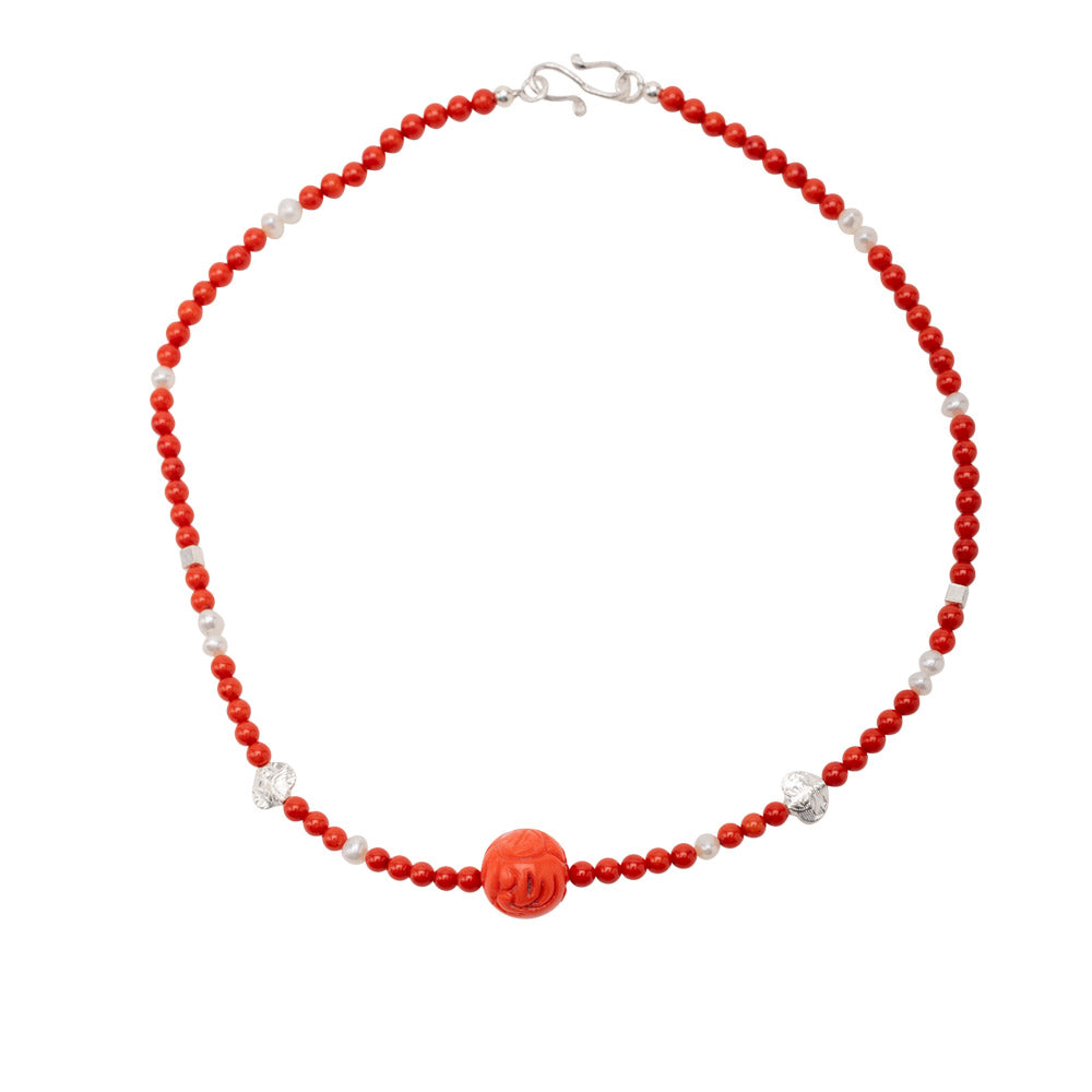 Korallen Collier Yvette shirinsehan.com