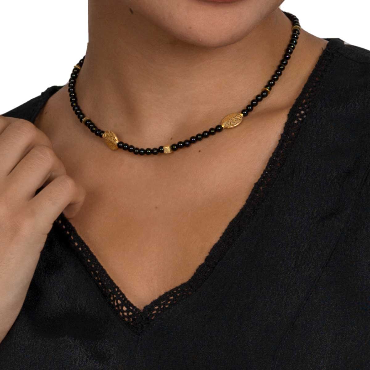 Zartes Onyx Collier Sia shirinsehan.com