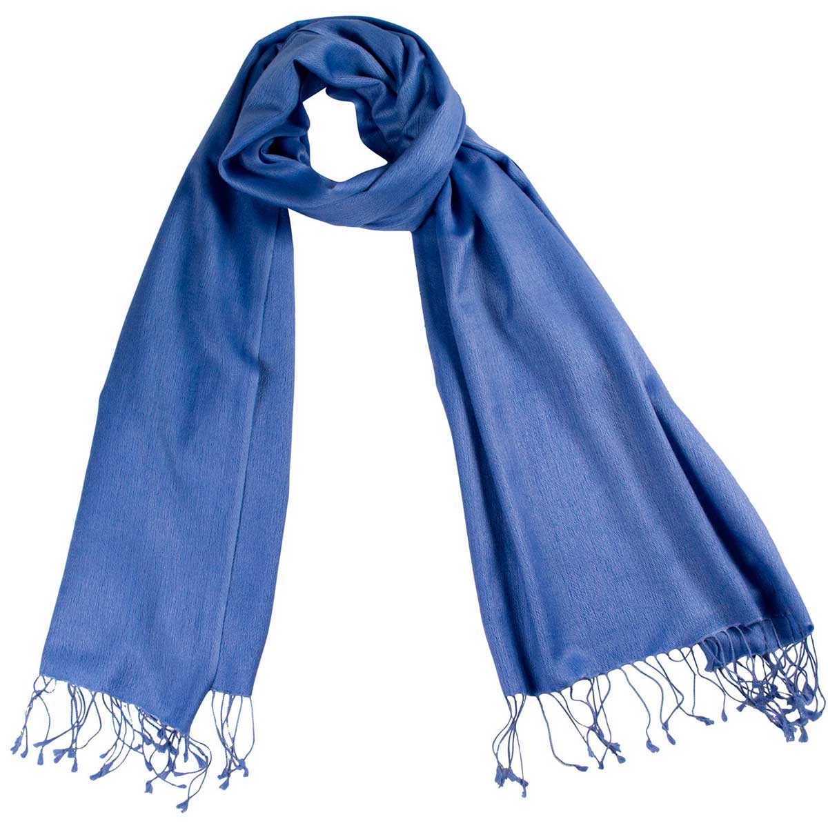 Cashmere Seide Schal Blau shirinsehan.com