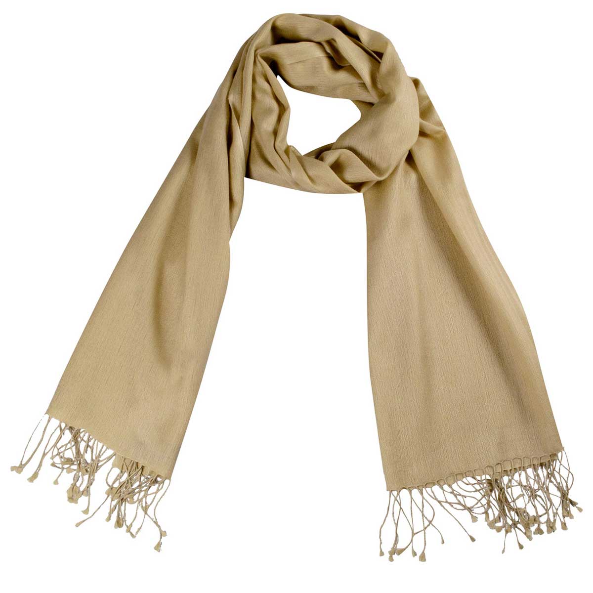 Cashmere Seide Schal Beige shirinsehan.com