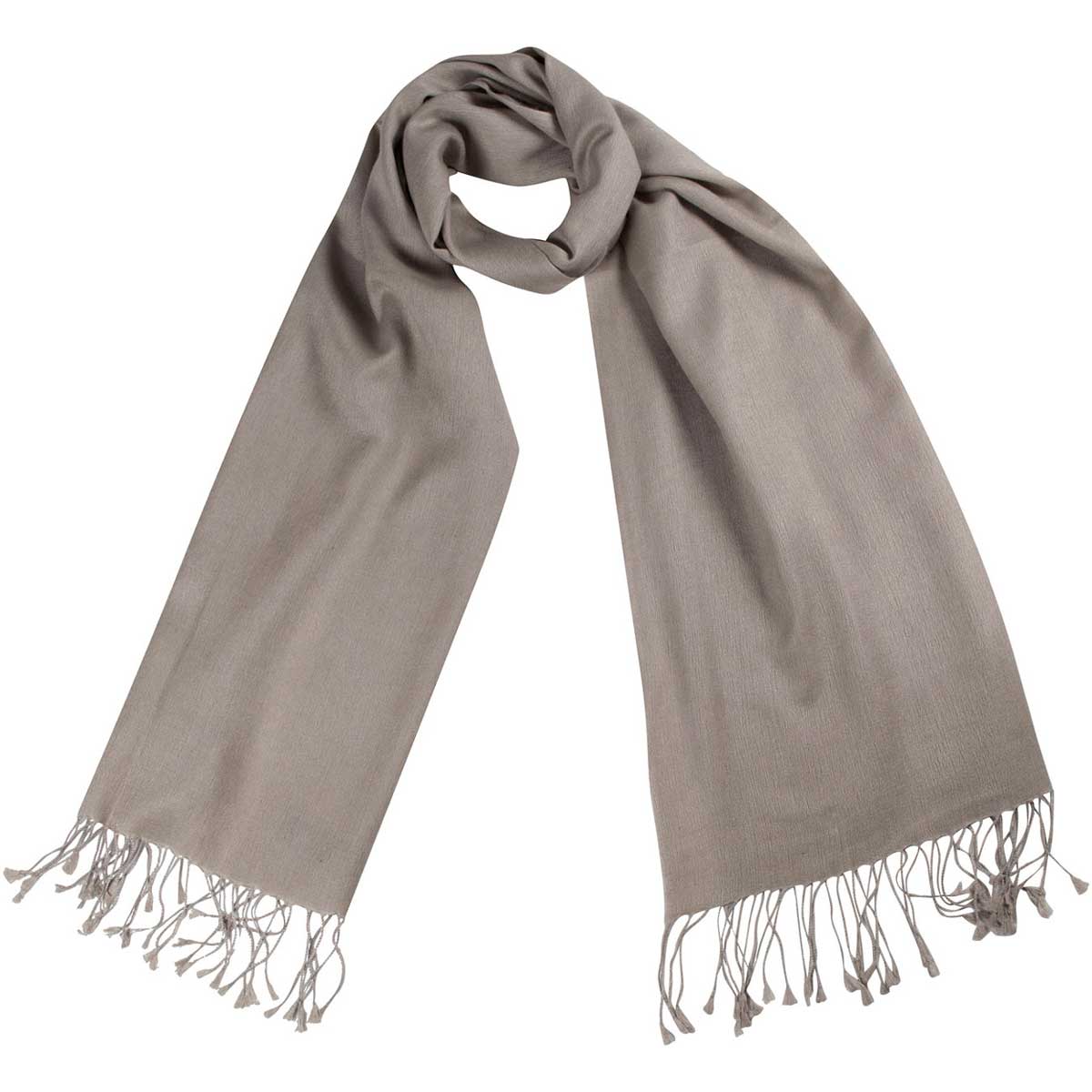 Cashmere Seide Schal Taupe shirinsehan.com