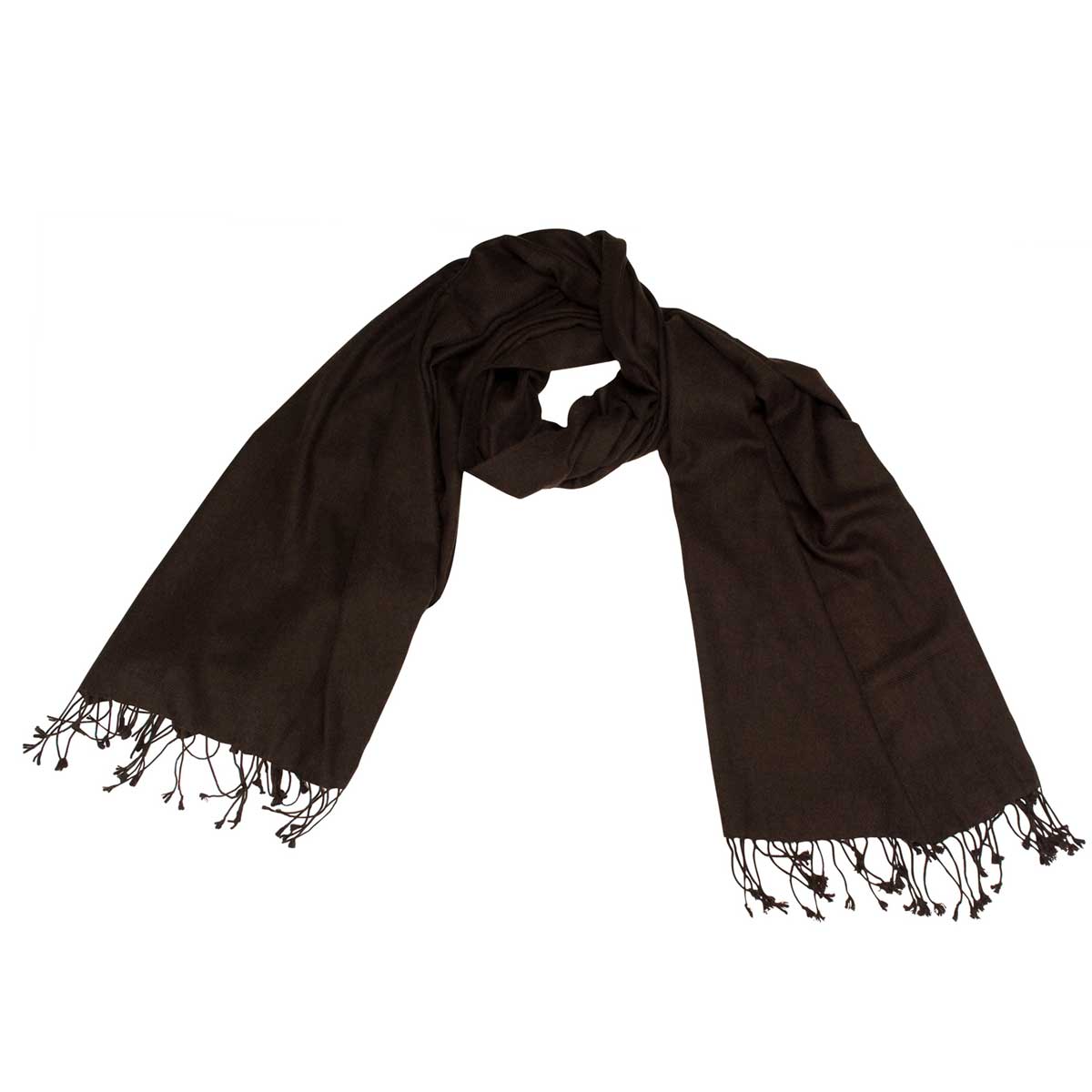 Cashmere Seide Schal Dunkelbraun shirinsehan.com