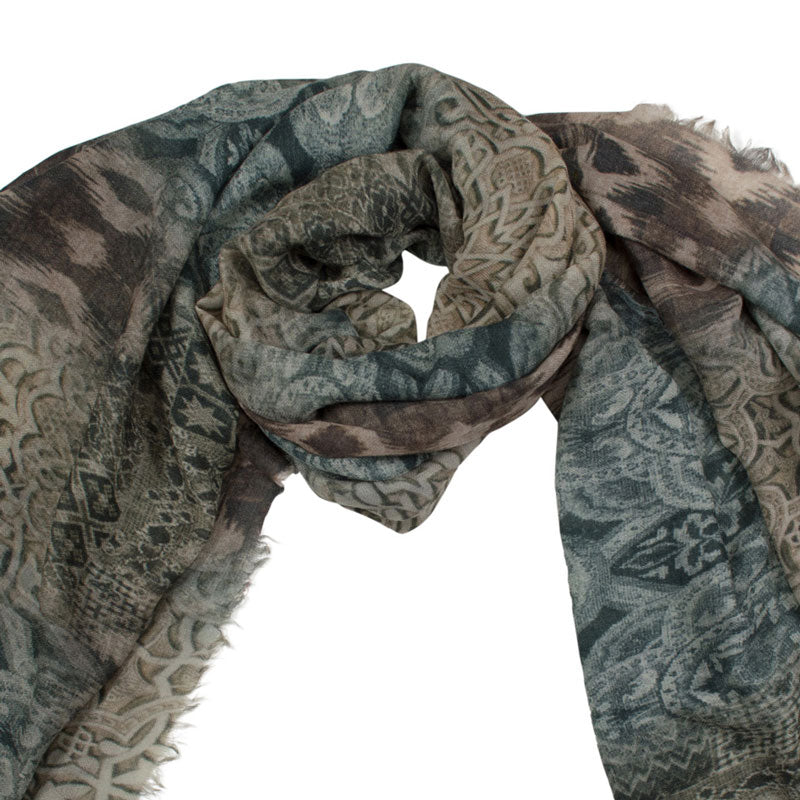 Bedruckter XXL Wollschal shirinsehan.com