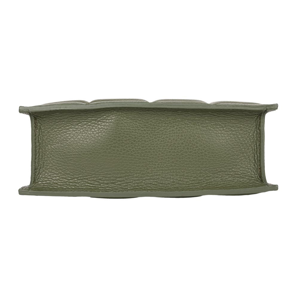 Henkeltasche Enrica Olive Silber shirinsehan.com