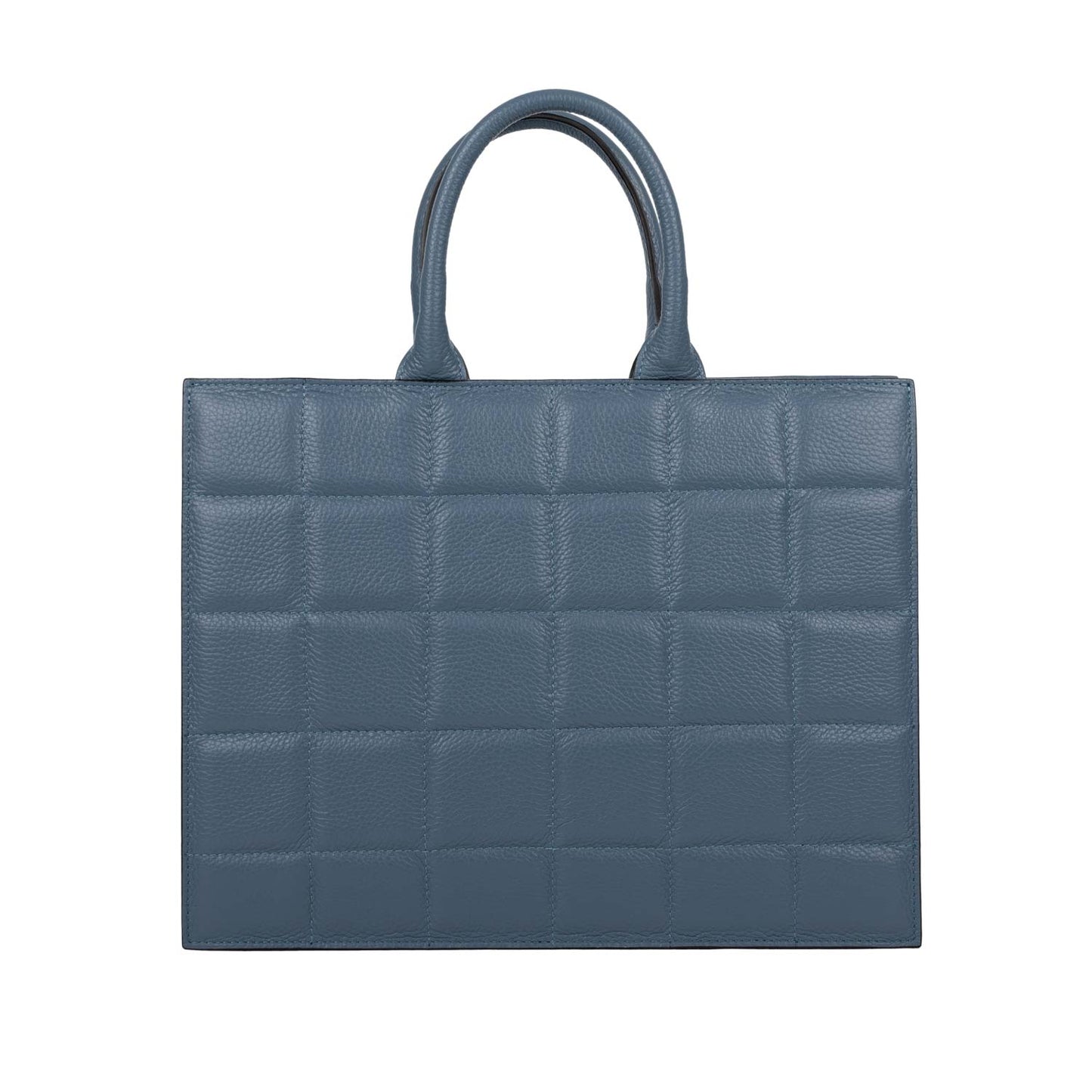 Business Tasche Tiziana Blau aus gestepptem Leder shirinsehan.com