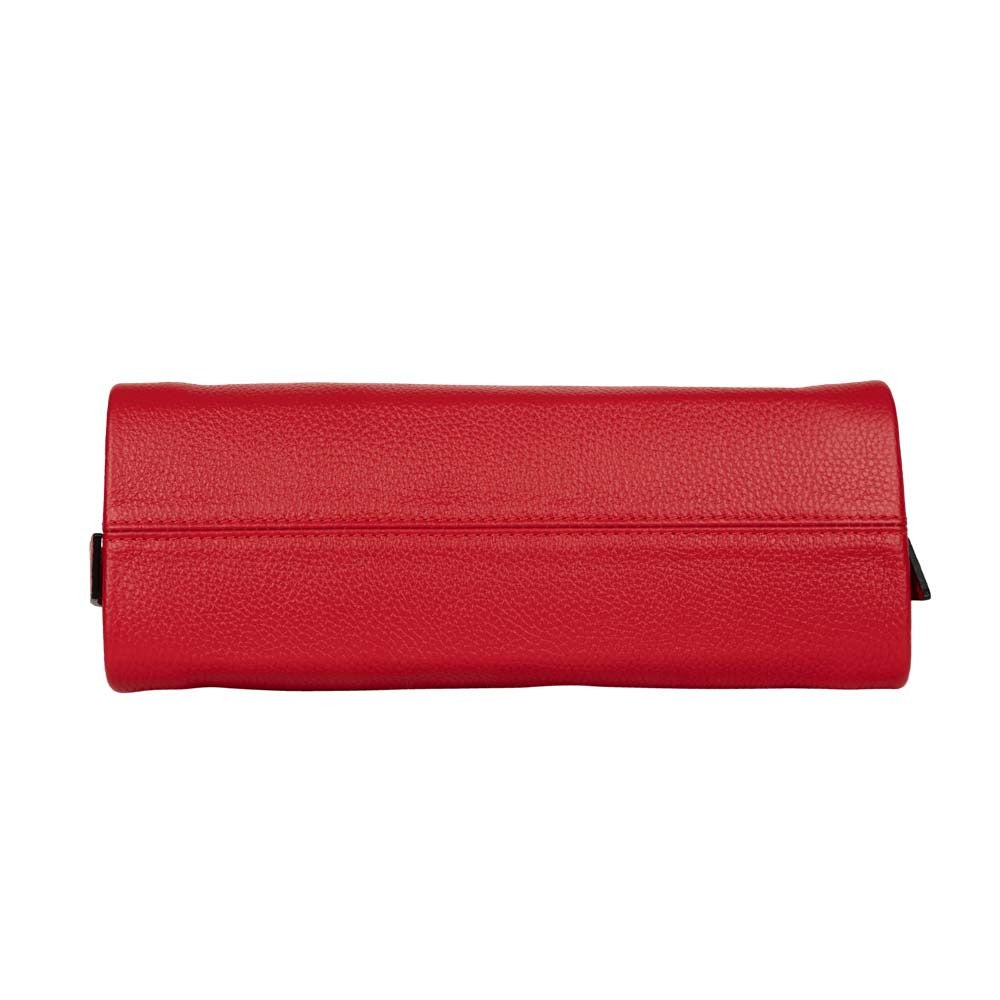 Handtasche Mira Rot mit geflochtenem Ledergriff shirinsehan.com