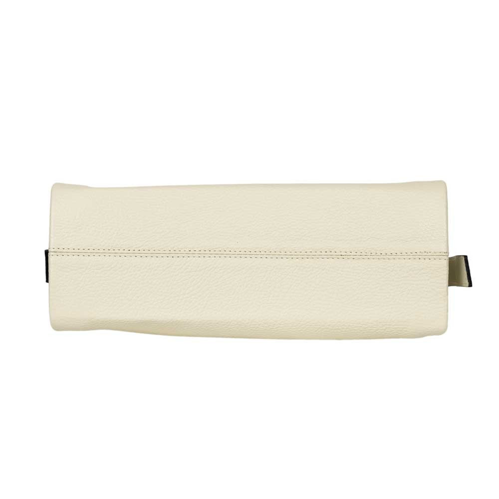 Handtasche Mira mit geflochtenem Ledergriff Beige shirinsehan.com
