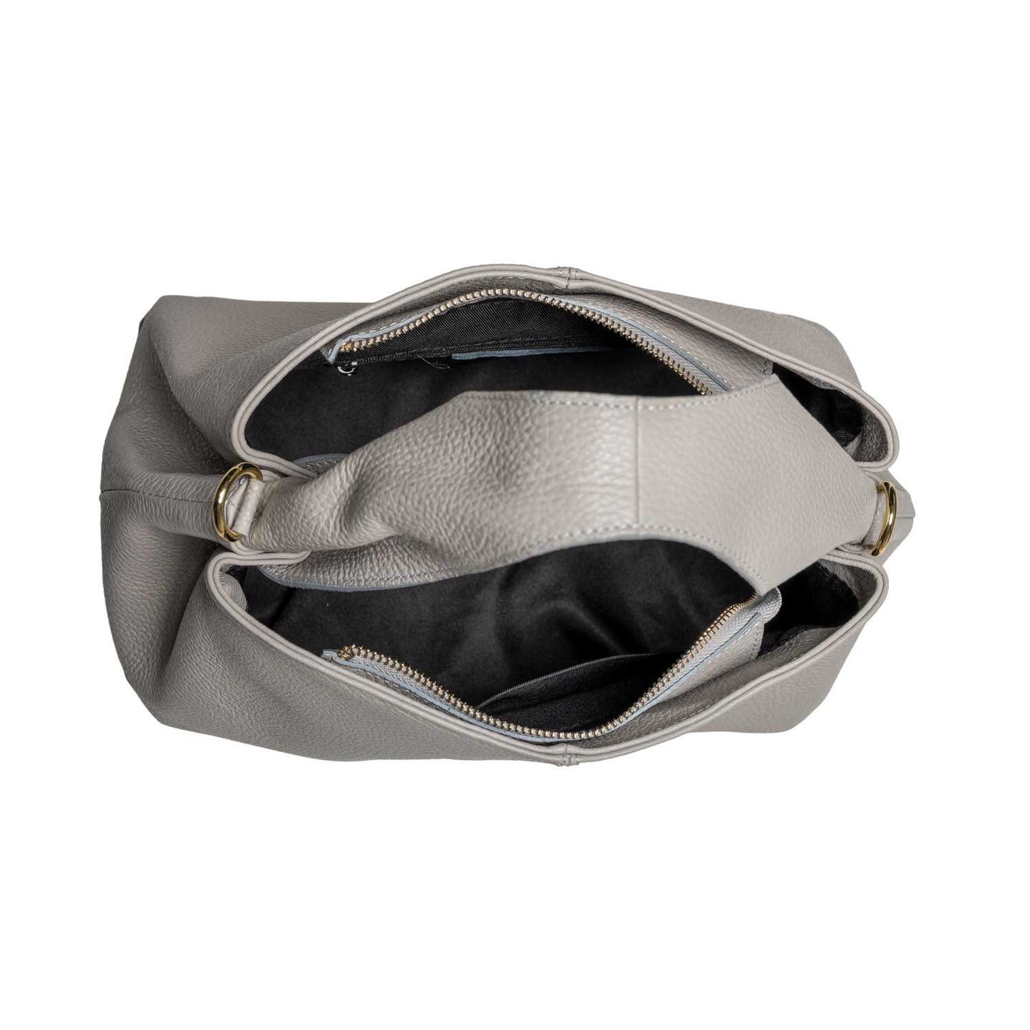 Handtasche Lavinia Hellgrau mit dekorativem Kettenriemen shirinsehan.com