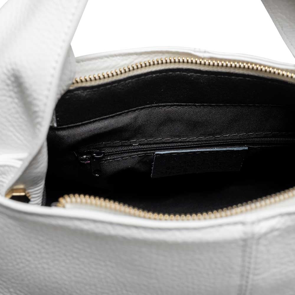 Handtasche Lavinia Weiß mit dekorativem Kettenriemen shirinsehan.com