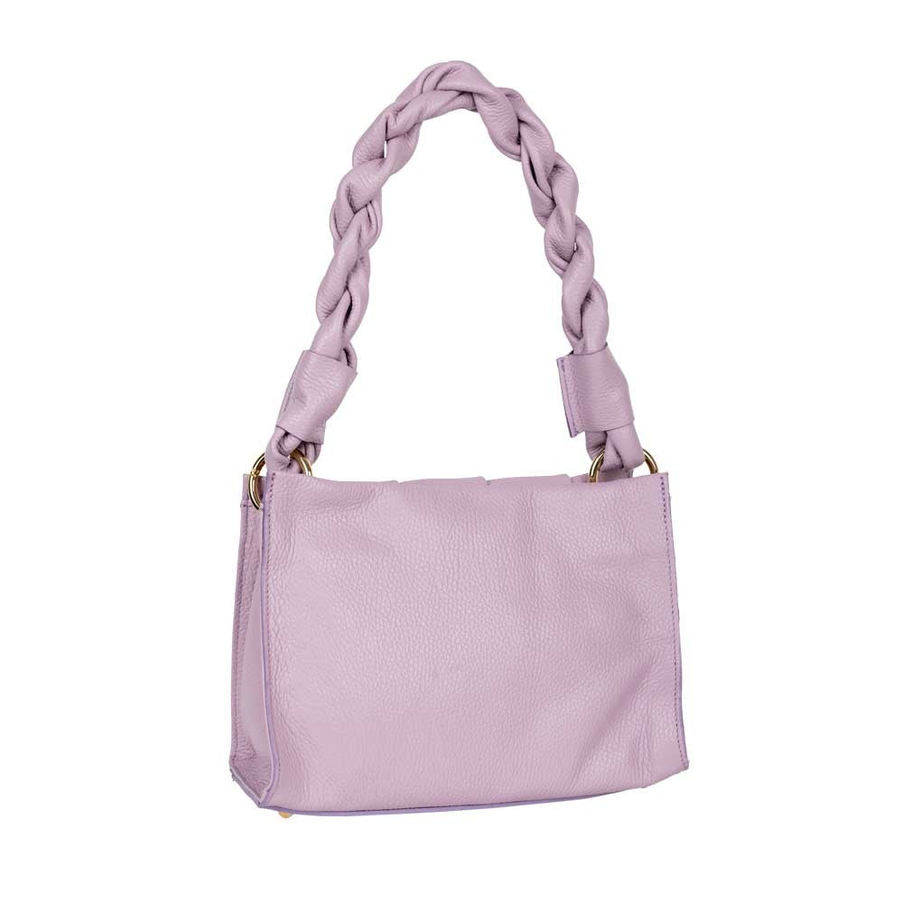 Handtasche Aurela Flieder mit Raffungen shirinsehan.com