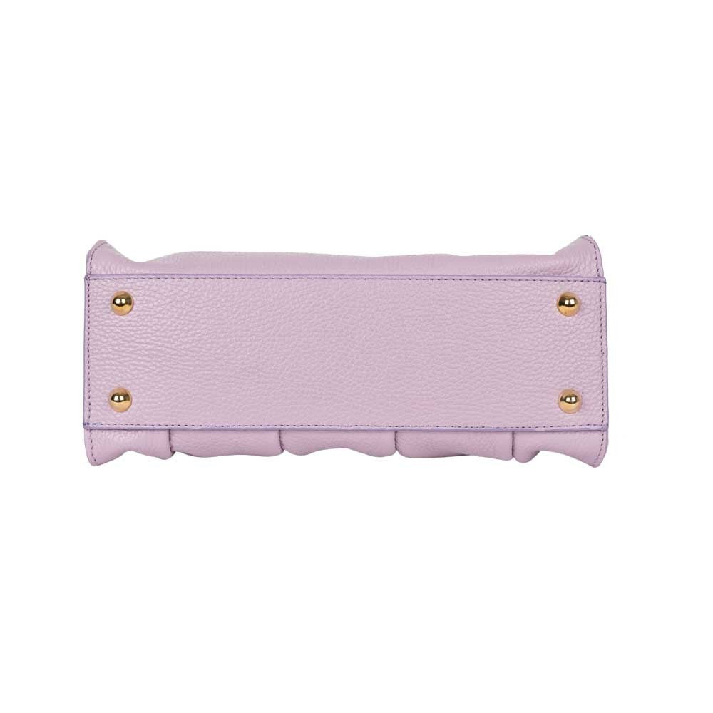 Handtasche Aurela Flieder mit Raffungen shirinsehan.com