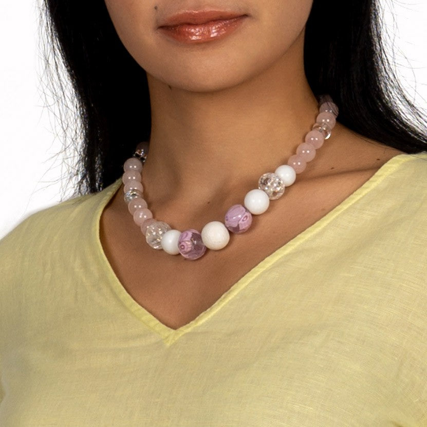 Rosenquarz Collier Leona shirinsehan.com