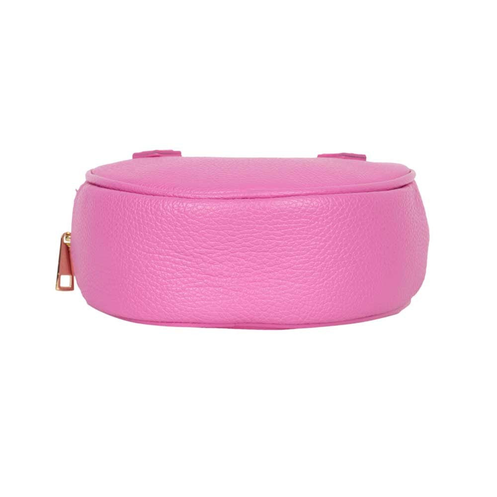 Schultertasche Paola aus Leder Pink shirinsehan.com