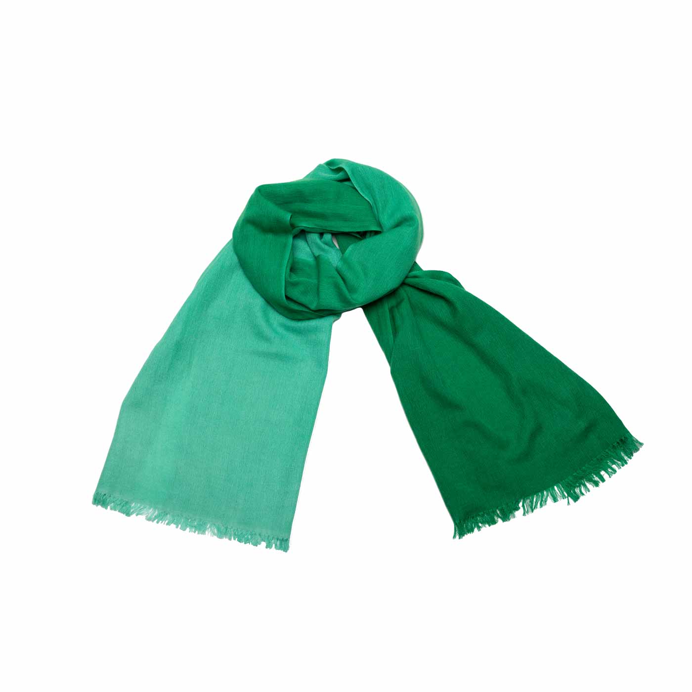Cashmere Seide Schal im Farbverlauf GrĂĽn shirinsehan.com