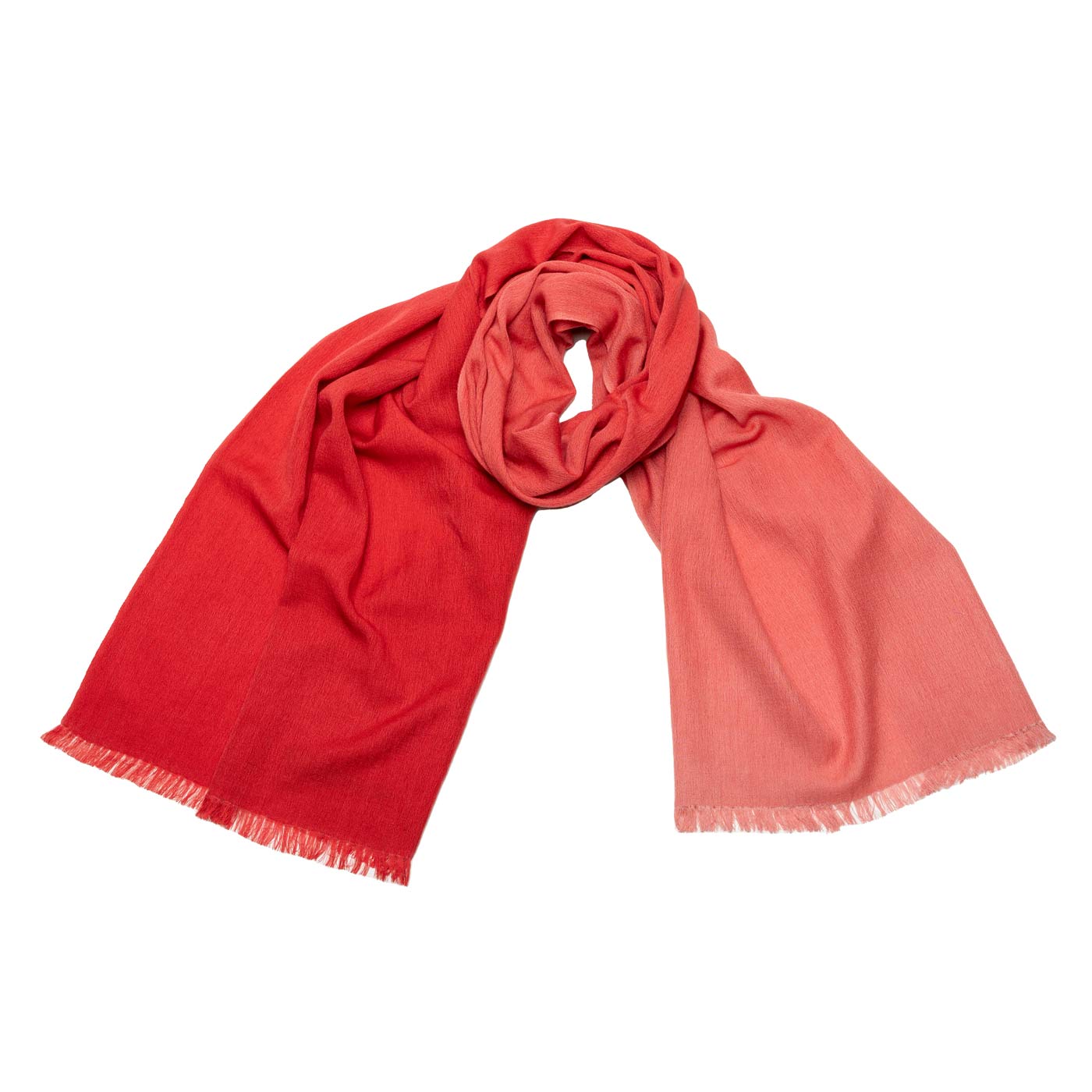 Cashmere Seide Schal im Farbverlauf Rot shirinsehan.com
