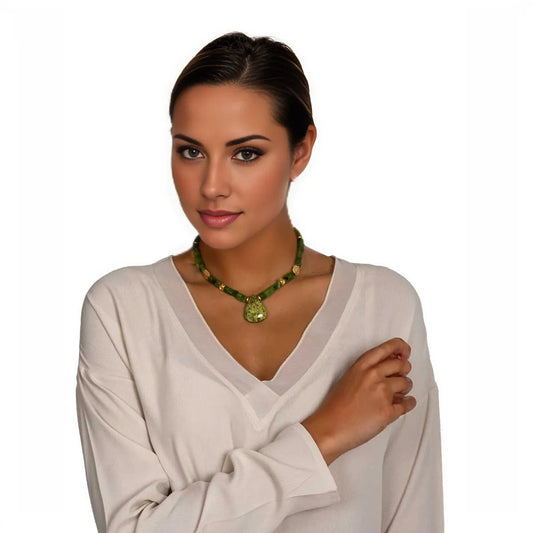 Jade und Jaspis Collier Inga shirinsehan.com