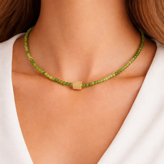 Filigranes Peridot Collier Tiana shirinsehan.com