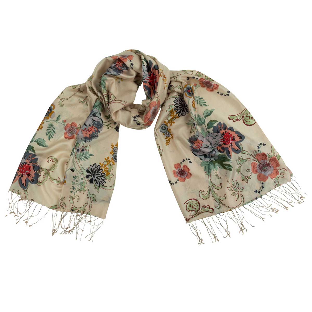 Bedruckter Seidenschal Patricia shirinsehan.com
