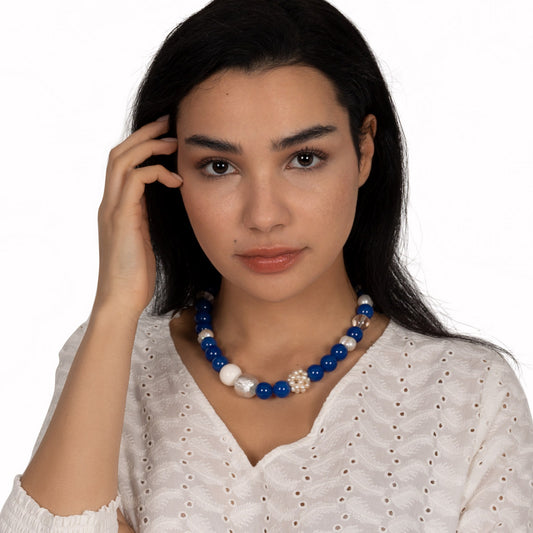 Collier Valerina Blau shirinsehan.com