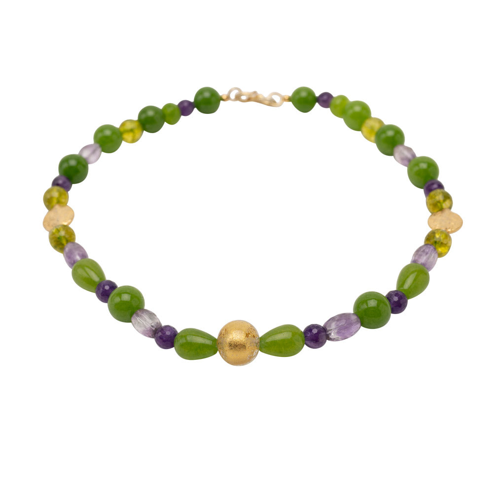 Eyecatcher Collier Remi mit Peridot und Amethyst shirinsehan.com