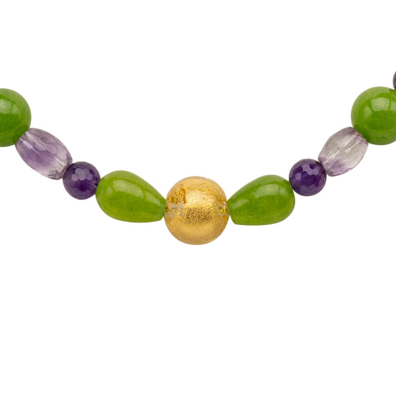 Eyecatcher Collier Remi mit Peridot und Amethyst shirinsehan.com