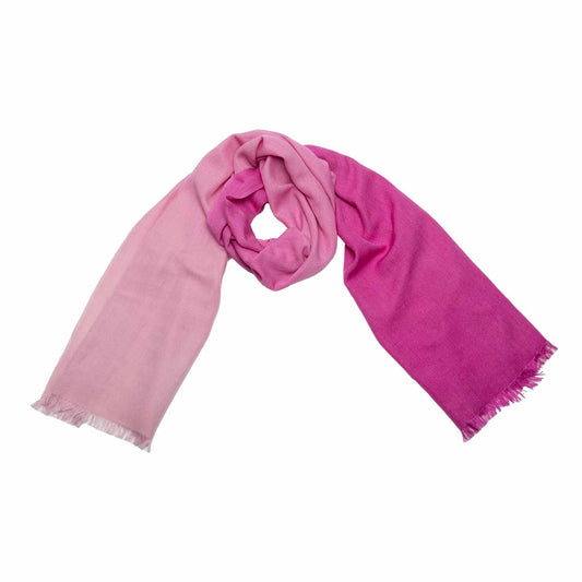 Cashmere Seide Schal im Farbverlauf Rosa Orchide shirinsehan.com