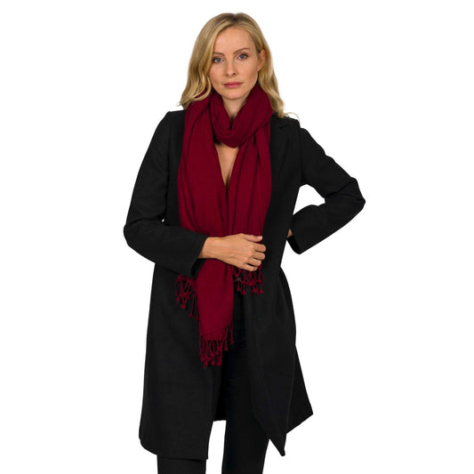 Kaschmir Schal Kirsch Rot shirinsehan.com