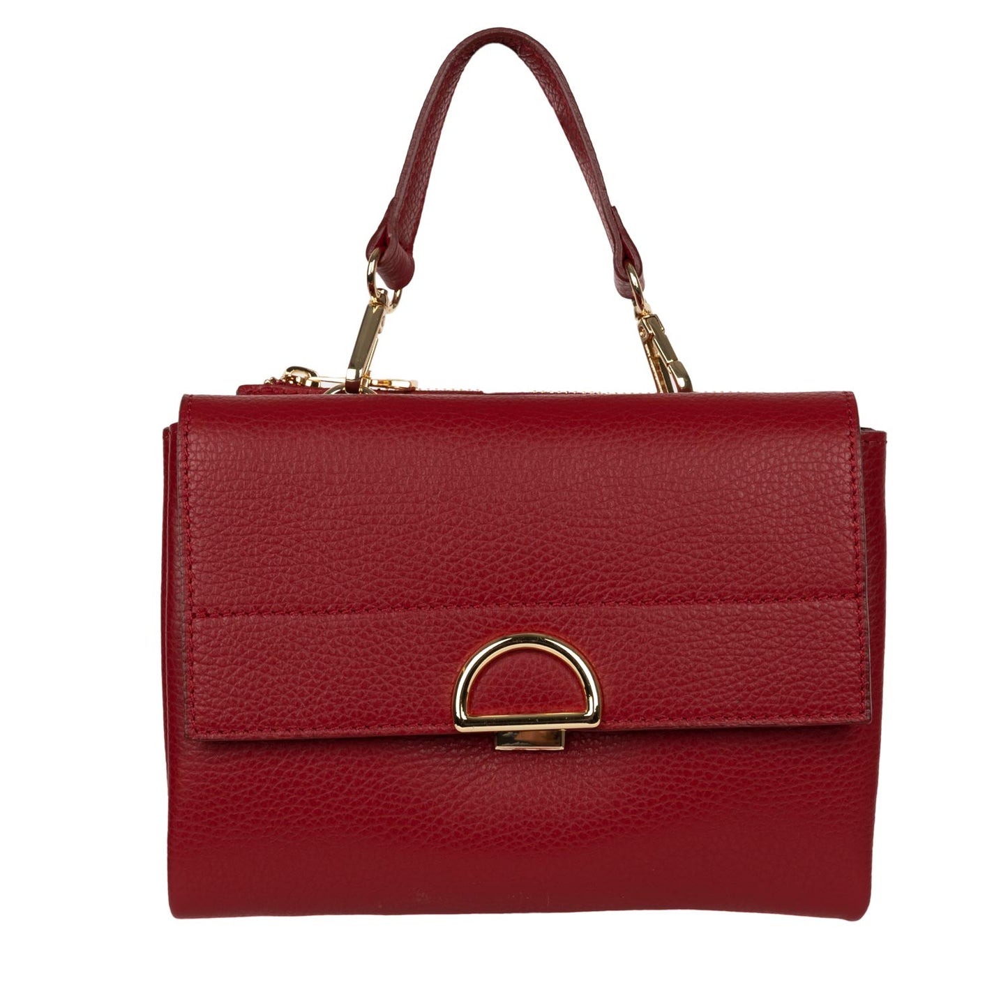 Schultertasche Franca aus Leder Rot shirinsehan.com