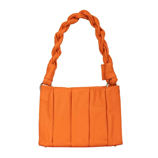 Handtasche Aurela Orange mit Raffungen shirinsehan.com