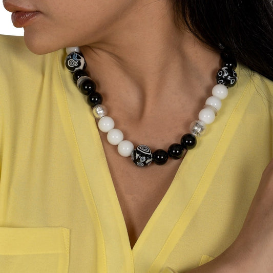 Onyx Collier Dinah Silber shirinsehan.com