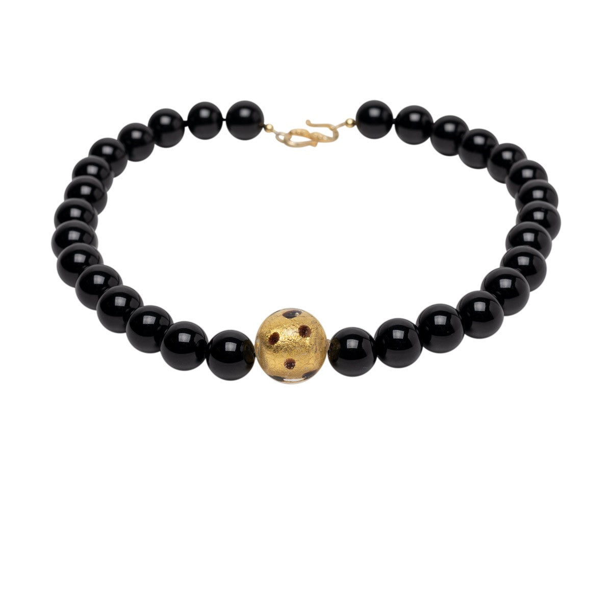 Onyx Collier Rika mit Murano Glasperle shirinsehan.com