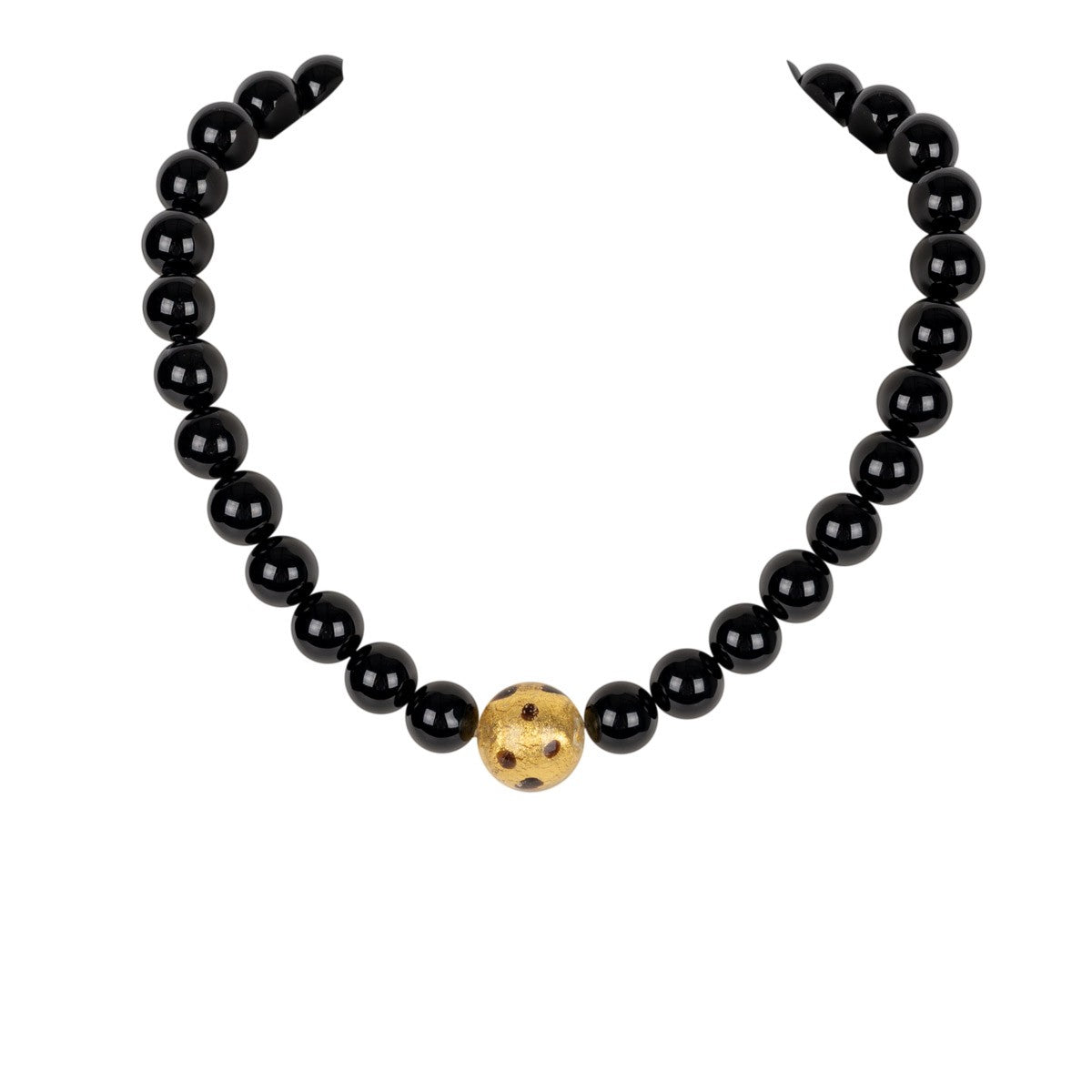 Onyx Collier Rika mit Murano Glasperle shirinsehan.com